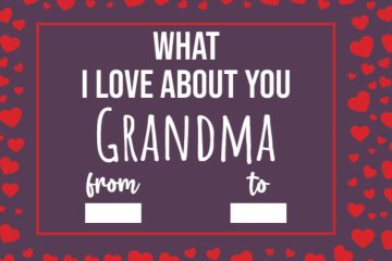What I Love About You Grandma: Mothers Day Gifts For Grandma, Fill In The Blank Journal With Prompts (What I Love About Being Your Granddaughter Grandson Grandkid)